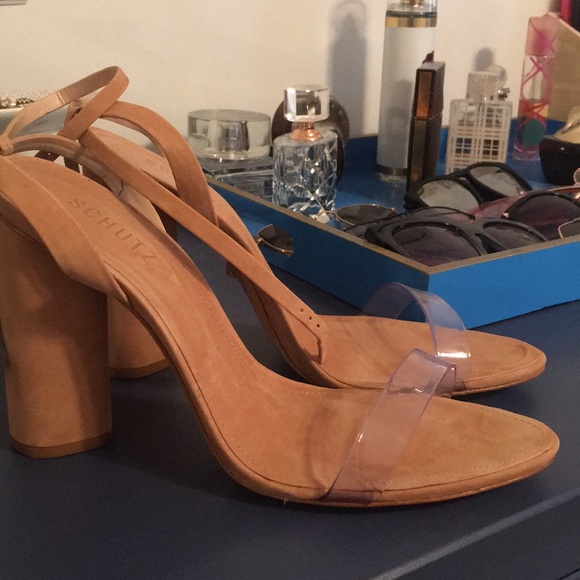 SCHUTZ Shoes - Schutz geisy clear strap shoes